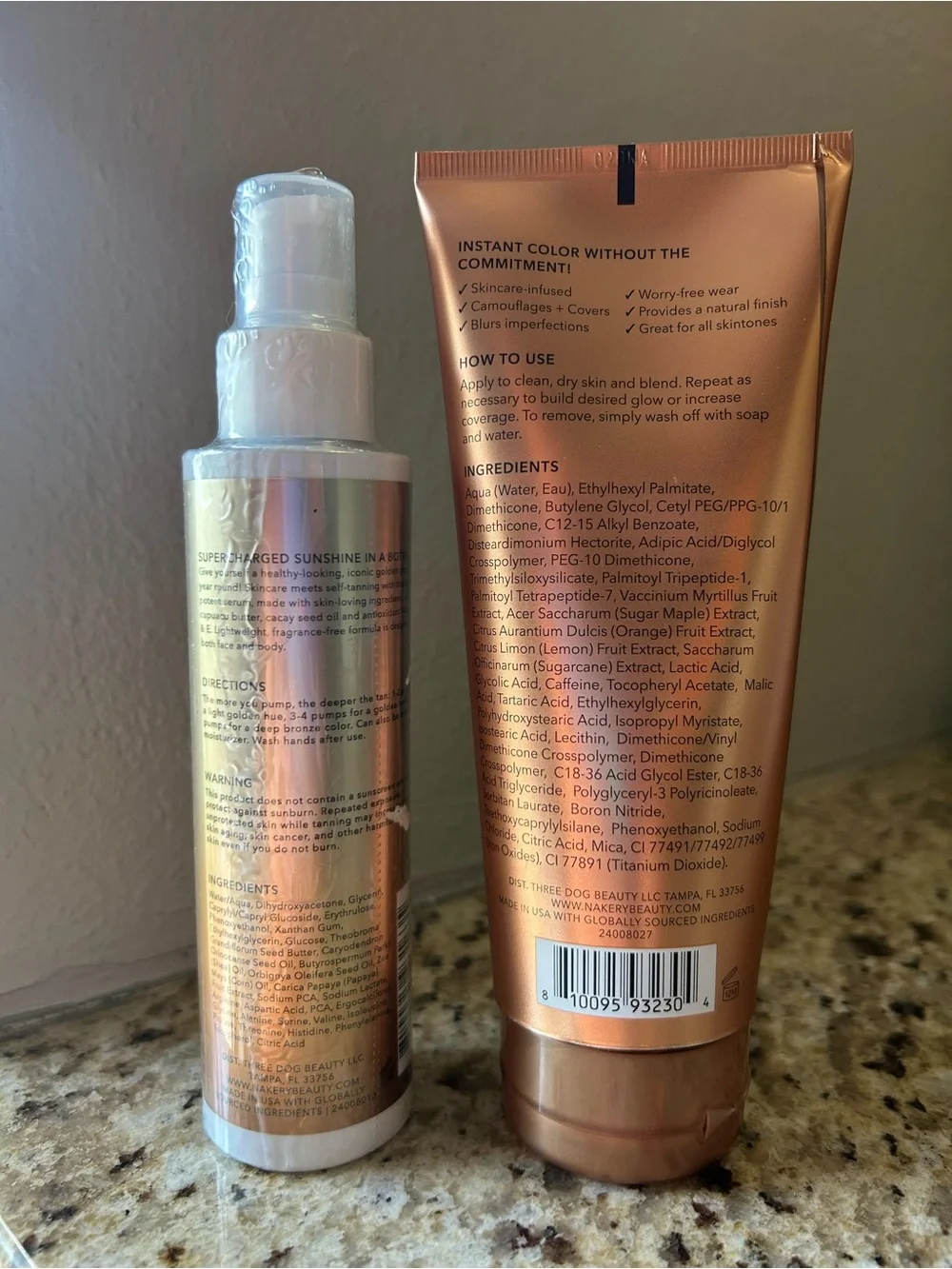 Nakery Endless Bronze Bronzing Blur Perfector & Multi-Vitamin Tanning Serum